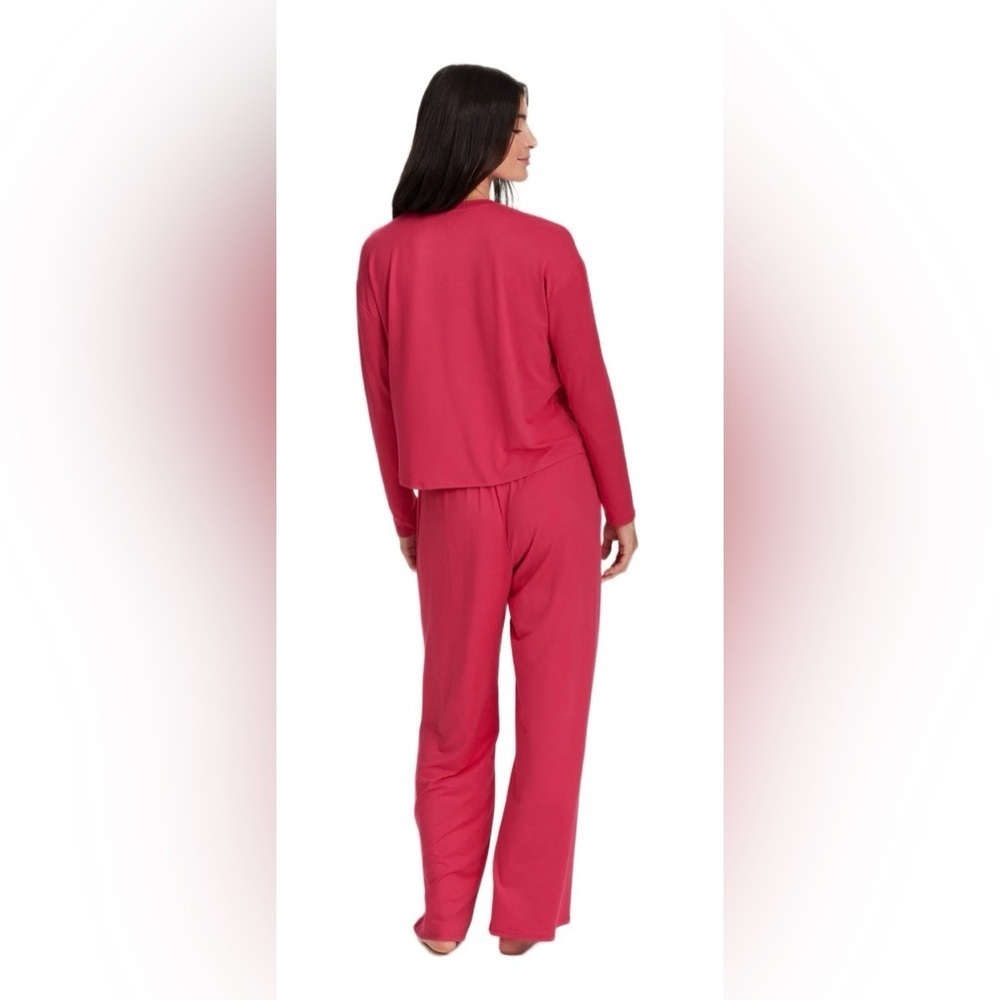 🦌REALTREE Women's 1X Long Sleeve Wide Leg Pant Pajama Lounge Sleep Set Pockets 😍 - Picture 4 of 6